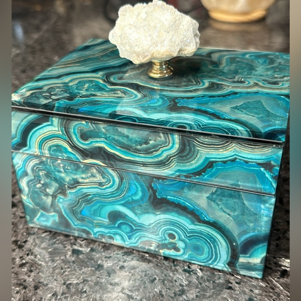 Geode jewelry box rare and unique